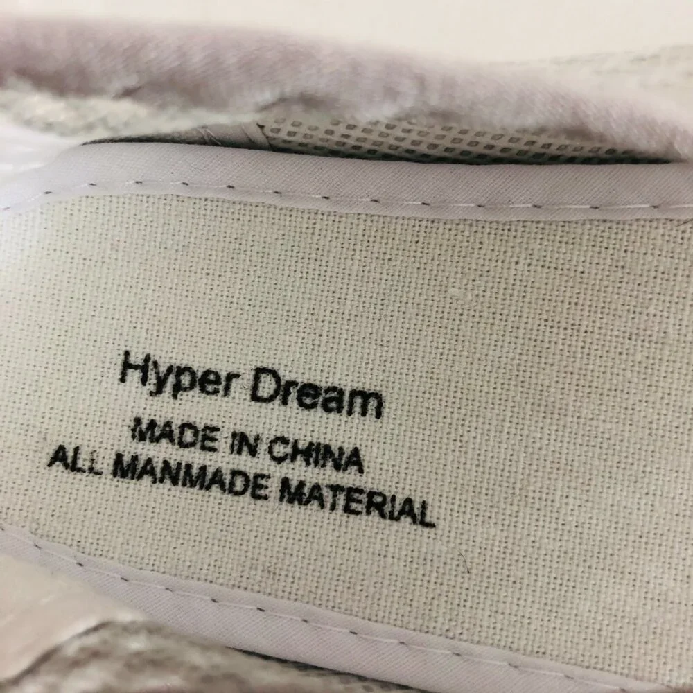 Hyper Dream Boys Water Shoes Mesh Sneakers Slip On Gray Size 31 US 13
